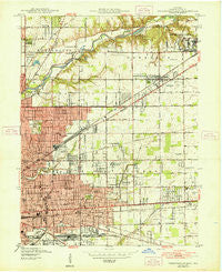 Indianapolis East Indiana Historical topographic map, 1:24000 scale, 7.5 X 7.5 Minute, Year 1948