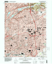 Indianapolis East Indiana Historical topographic map, 1:24000 scale, 7.5 X 7.5 Minute, Year 1998
