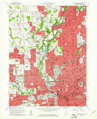 Indianapolis West Indiana Historical topographic map, 1:24000 scale, 7.5 X 7.5 Minute, Year 1959