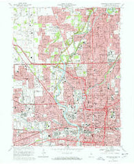 Indianapolis West Indiana Historical topographic map, 1:24000 scale, 7.5 X 7.5 Minute, Year 1967