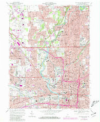 Indianapolis West Indiana Historical topographic map, 1:24000 scale, 7.5 X 7.5 Minute, Year 1967