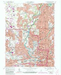 Indianapolis West Indiana Historical topographic map, 1:24000 scale, 7.5 X 7.5 Minute, Year 1967