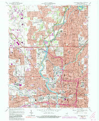 Indianapolis West Indiana Historical topographic map, 1:24000 scale, 7.5 X 7.5 Minute, Year 1967