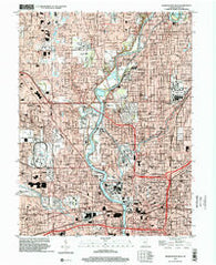 Indianapolis West Indiana Historical topographic map, 1:24000 scale, 7.5 X 7.5 Minute, Year 1998