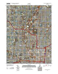 Indianapolis West Indiana Historical topographic map, 1:24000 scale, 7.5 X 7.5 Minute, Year 2010