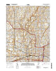 Indianapolis West Indiana Current topographic map, 1:24000 scale, 7.5 X 7.5 Minute, Year 2016