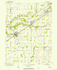 Ingalls Indiana Historical topographic map, 1:24000 scale, 7.5 X 7.5 Minute, Year 1952