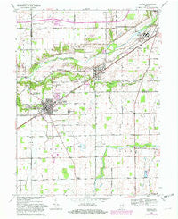 Ingalls Indiana Historical topographic map, 1:24000 scale, 7.5 X 7.5 Minute, Year 1962