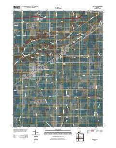Ingalls Indiana Historical topographic map, 1:24000 scale, 7.5 X 7.5 Minute, Year 2010