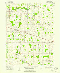 Inwood Indiana Historical topographic map, 1:24000 scale, 7.5 X 7.5 Minute, Year 1957