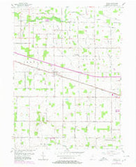 Inwood Indiana Historical topographic map, 1:24000 scale, 7.5 X 7.5 Minute, Year 1957