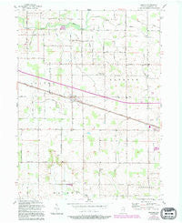 Inwood Indiana Historical topographic map, 1:24000 scale, 7.5 X 7.5 Minute, Year 1957