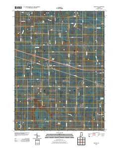 Inwood Indiana Historical topographic map, 1:24000 scale, 7.5 X 7.5 Minute, Year 2010