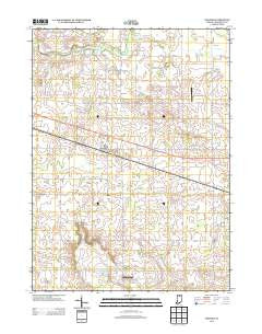 Inwood Indiana Historical topographic map, 1:24000 scale, 7.5 X 7.5 Minute, Year 2013