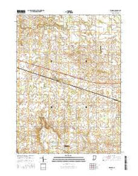 Inwood Indiana Current topographic map, 1:24000 scale, 7.5 X 7.5 Minute, Year 2016