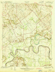 Iona Indiana Historical topographic map, 1:24000 scale, 7.5 X 7.5 Minute, Year 1944