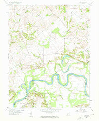Iona Indiana Historical topographic map, 1:24000 scale, 7.5 X 7.5 Minute, Year 1958