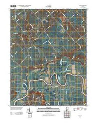 Iona Indiana Historical topographic map, 1:24000 scale, 7.5 X 7.5 Minute, Year 2010