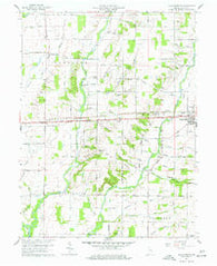 Jacksonburg Indiana Historical topographic map, 1:24000 scale, 7.5 X 7.5 Minute, Year 1960