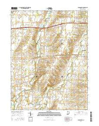 Jacksonburg Indiana Current topographic map, 1:24000 scale, 7.5 X 7.5 Minute, Year 2016