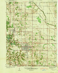 Jasonville Indiana Historical topographic map, 1:24000 scale, 7.5 X 7.5 Minute, Year 1940