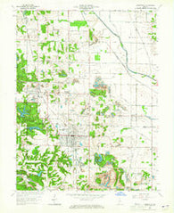 Jasonville Indiana Historical topographic map, 1:24000 scale, 7.5 X 7.5 Minute, Year 1963