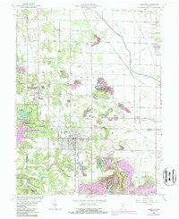 Jasonville Indiana Historical topographic map, 1:24000 scale, 7.5 X 7.5 Minute, Year 1963