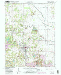 Jasonville Indiana Historical topographic map, 1:24000 scale, 7.5 X 7.5 Minute, Year 1963