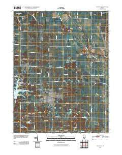 Jasonville Indiana Historical topographic map, 1:24000 scale, 7.5 X 7.5 Minute, Year 2010