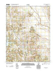 Jasonville Indiana Historical topographic map, 1:24000 scale, 7.5 X 7.5 Minute, Year 2013
