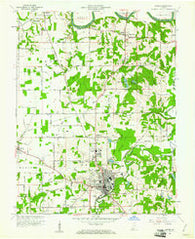 Jasper Indiana Historical topographic map, 1:24000 scale, 7.5 X 7.5 Minute, Year 1960
