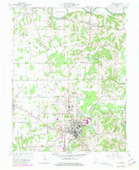 Jasper Indiana Historical topographic map, 1:24000 scale, 7.5 X 7.5 Minute, Year 1960