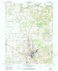 Jasper Indiana Historical topographic map, 1:24000 scale, 7.5 X 7.5 Minute, Year 1960
