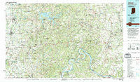 Jasper Indiana Historical topographic map, 1:100000 scale, 30 X 60 Minute, Year 1994