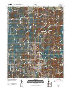 Jasper Indiana Historical topographic map, 1:24000 scale, 7.5 X 7.5 Minute, Year 2010