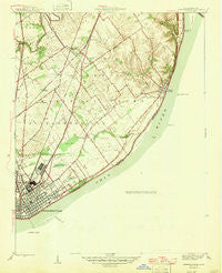 Jeffersonville Indiana Historical topographic map, 1:24000 scale, 7.5 X 7.5 Minute, Year 1946