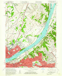 Jeffersonville Indiana Historical topographic map, 1:24000 scale, 7.5 X 7.5 Minute, Year 1960