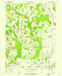Jonesville Indiana Historical topographic map, 1:24000 scale, 7.5 X 7.5 Minute, Year 1957