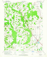 Jonesville Indiana Historical topographic map, 1:24000 scale, 7.5 X 7.5 Minute, Year 1962