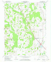 Jonesville Indiana Historical topographic map, 1:24000 scale, 7.5 X 7.5 Minute, Year 1962
