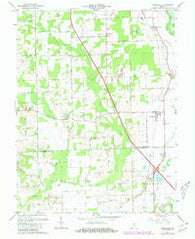 Jonesville Indiana Historical topographic map, 1:24000 scale, 7.5 X 7.5 Minute, Year 1962