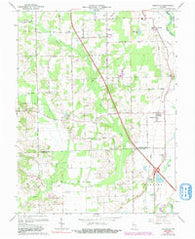 Jonesville Indiana Historical topographic map, 1:24000 scale, 7.5 X 7.5 Minute, Year 1962