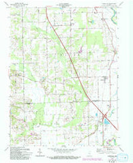 Jonesville Indiana Historical topographic map, 1:24000 scale, 7.5 X 7.5 Minute, Year 1962