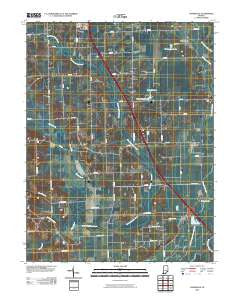 Jonesville Indiana Historical topographic map, 1:24000 scale, 7.5 X 7.5 Minute, Year 2010