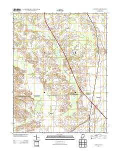 Jonesville Indiana Historical topographic map, 1:24000 scale, 7.5 X 7.5 Minute, Year 2013