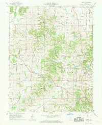 Kasson Indiana Historical topographic map, 1:24000 scale, 7.5 X 7.5 Minute, Year 1961