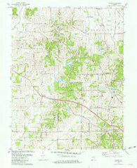 Kasson Indiana Historical topographic map, 1:24000 scale, 7.5 X 7.5 Minute, Year 1981