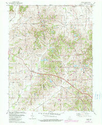 Kasson Indiana Historical topographic map, 1:24000 scale, 7.5 X 7.5 Minute, Year 1981