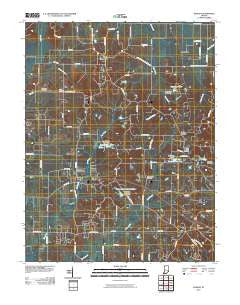 Kasson Indiana Historical topographic map, 1:24000 scale, 7.5 X 7.5 Minute, Year 2010
