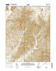 Kasson Indiana Current topographic map, 1:24000 scale, 7.5 X 7.5 Minute, Year 2016